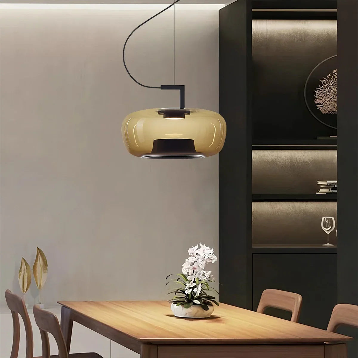 flairel Nordic Minimalist Glass Pendant Light