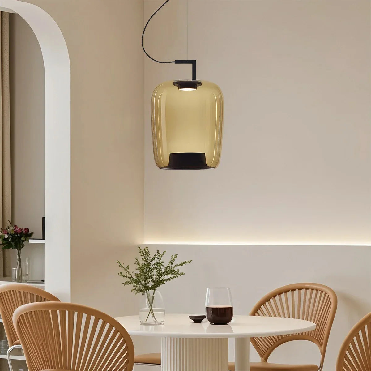 flairel Nordic Minimalist Glass Pendant Light