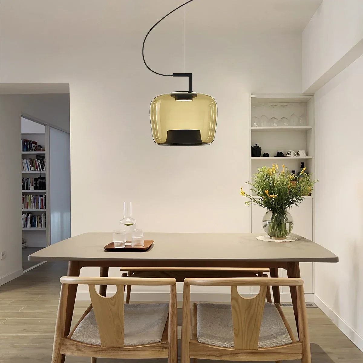flairel Nordic Minimalist Glass Pendant Light
