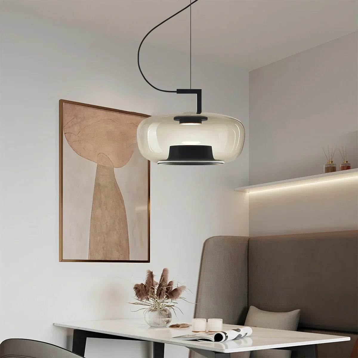 flairel Nordic Minimalist Glass Pendant Light