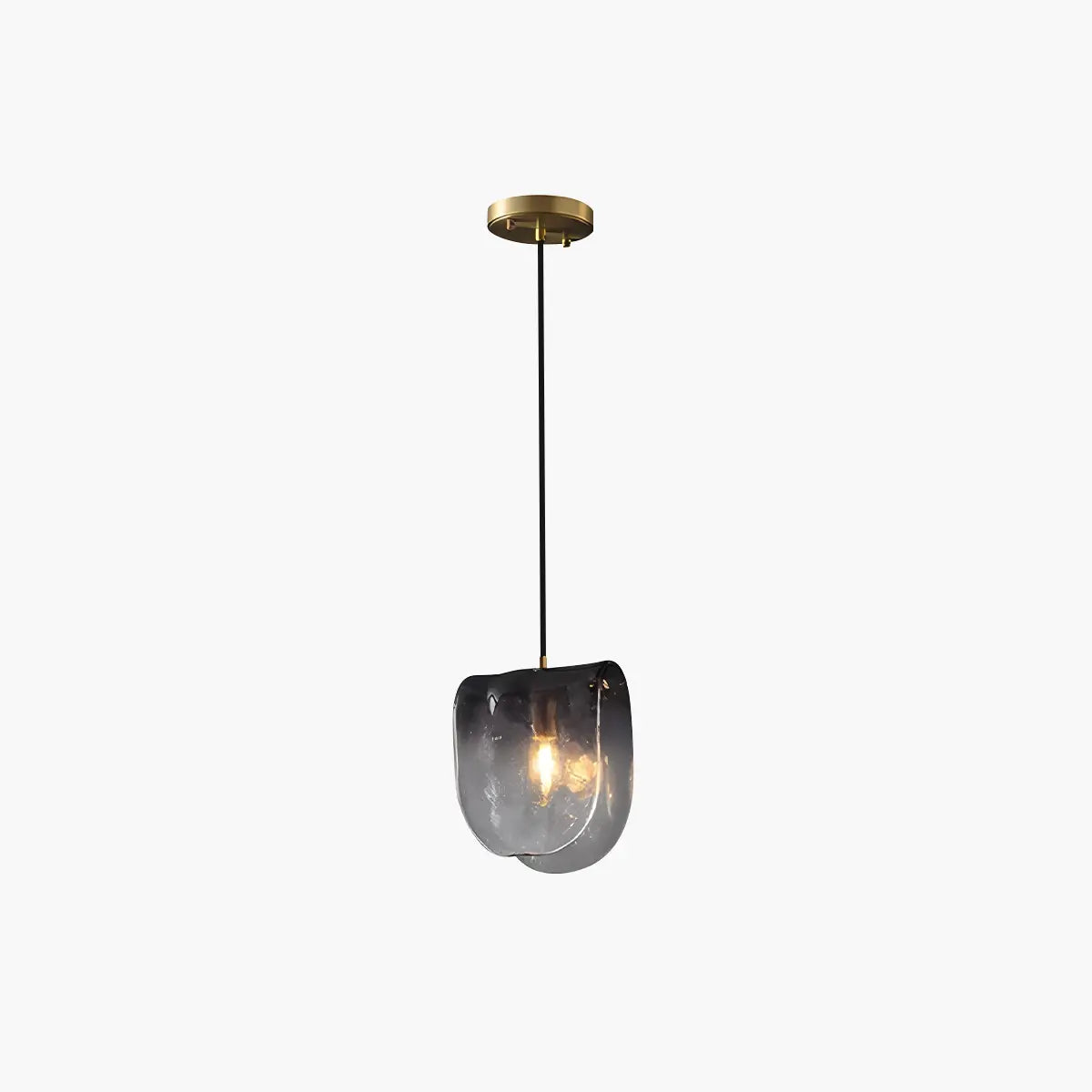 flairel Modern Gradient Glass Pendant Light for Bedside