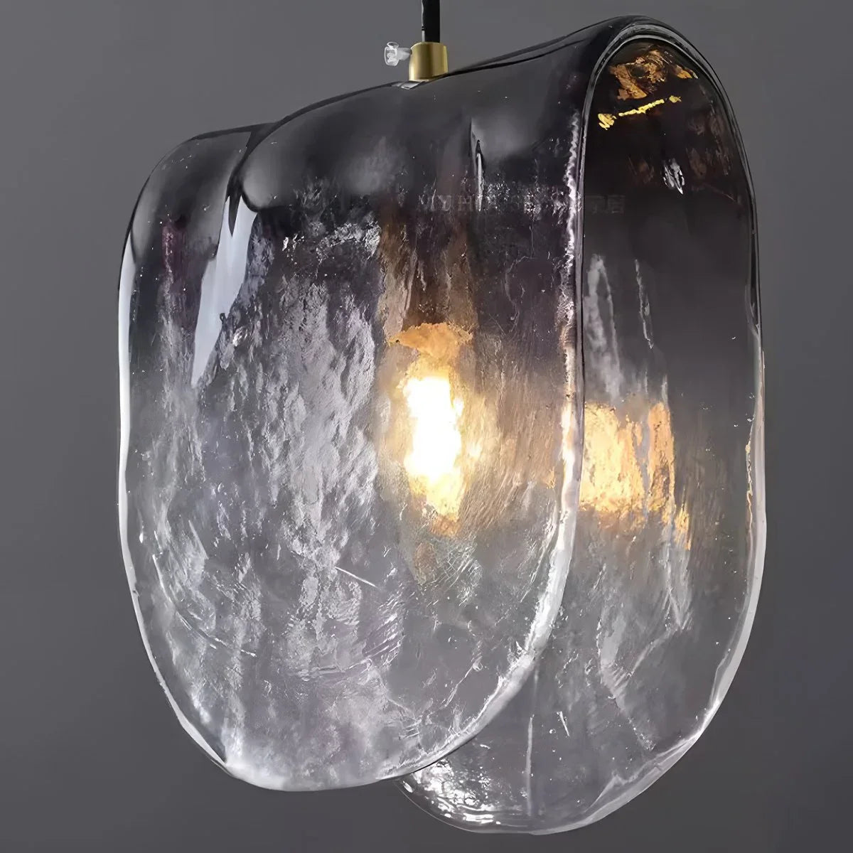 flairel Modern Gradient Glass Pendant Light for Bedside