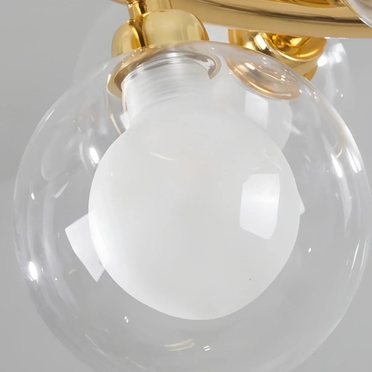 flairel Nur Bubble Glass Chandelier for Living Room