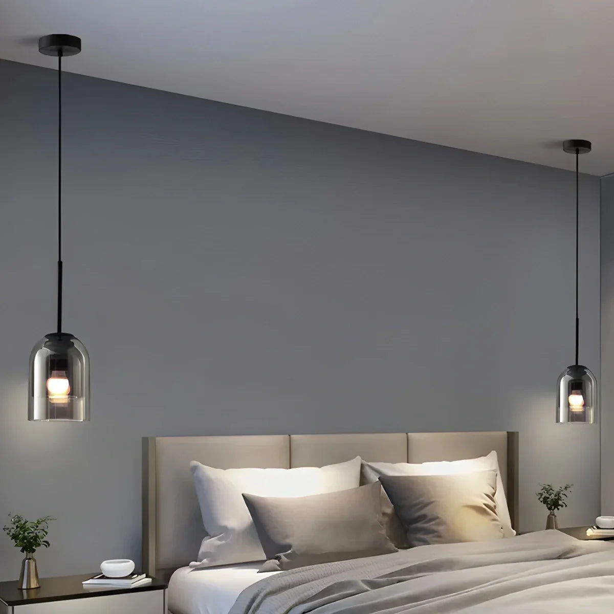 flairel Otzara Double Glass Pendant Light for Dining Area