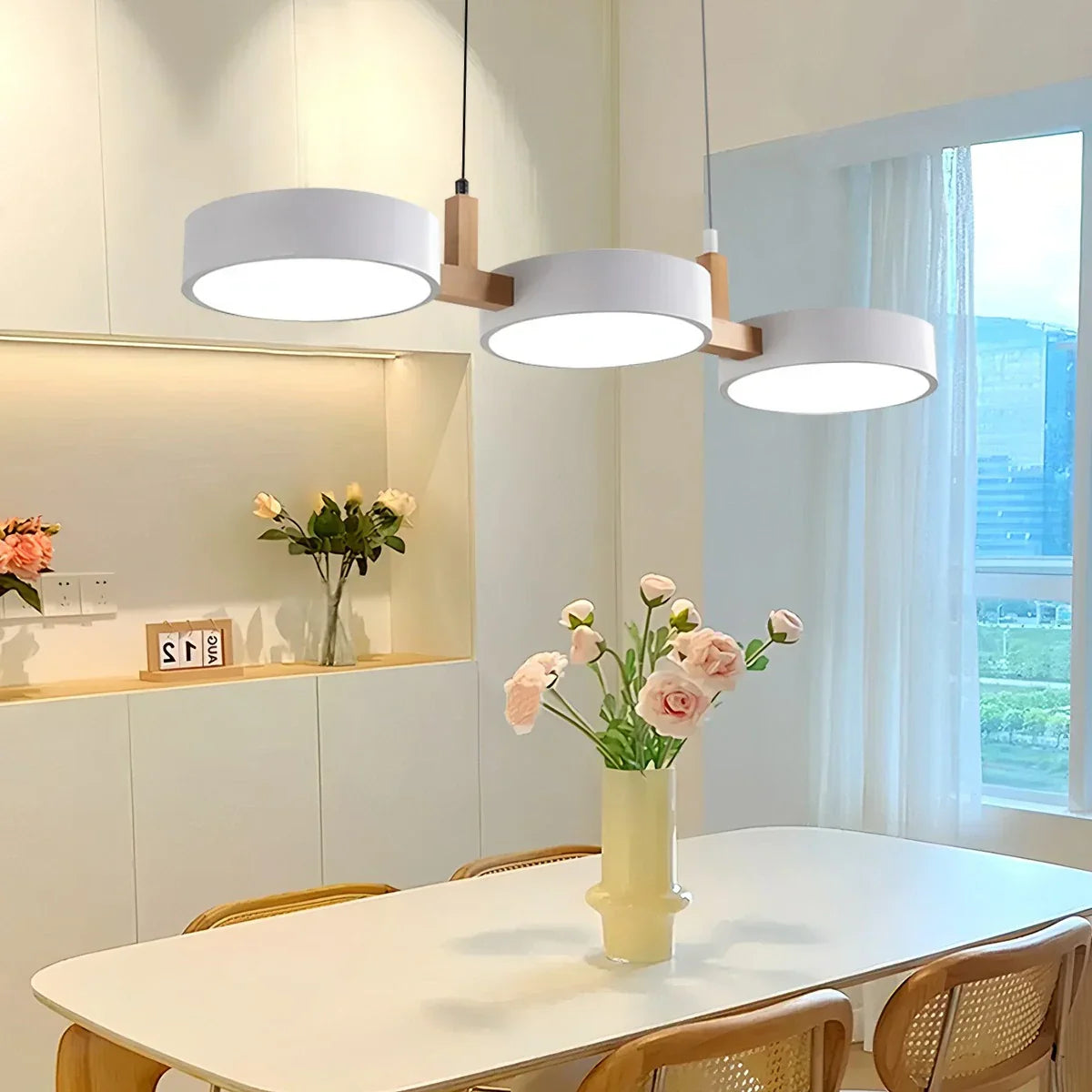 flairel Rangeen Disc Splicing Pendant Light for Dining Room