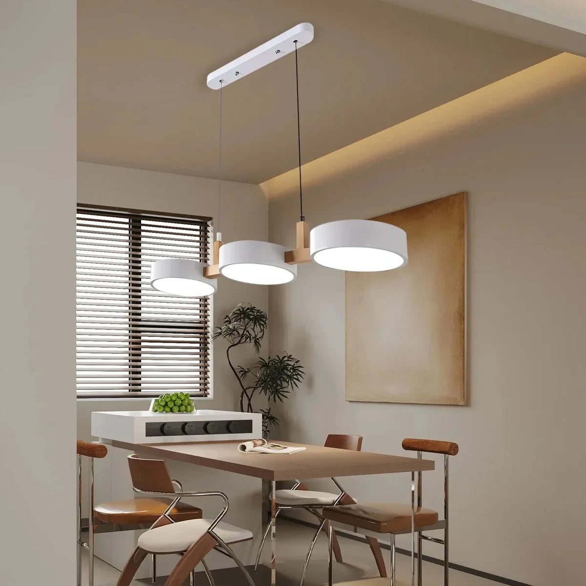 flairel Rangeen Disc Splicing Pendant Light for Dining Room