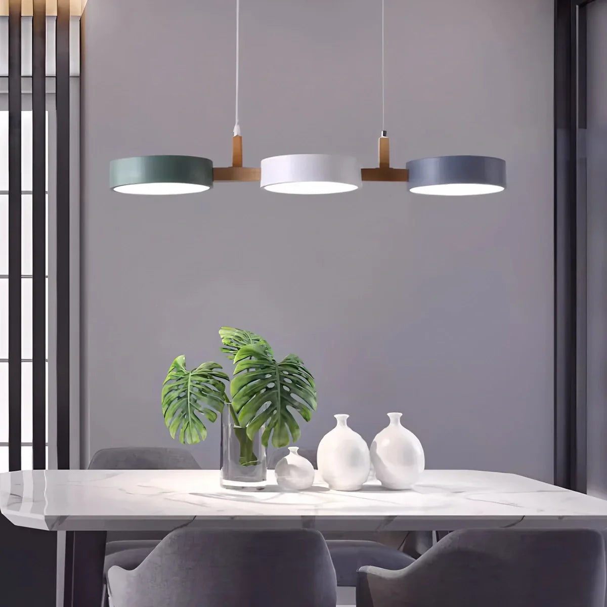 flairel Rangeen Disc Splicing Pendant Light for Dining Room
