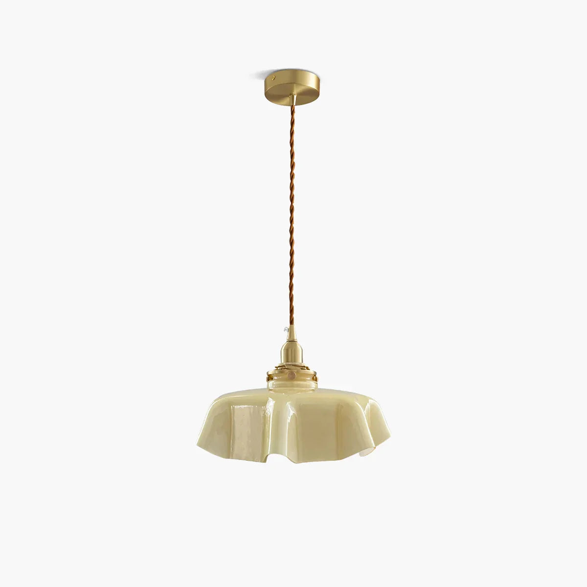 flairel Retro Coloured Glass Pendant Light for Kitchen