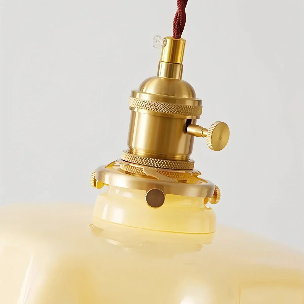 flairel Retro Coloured Glass Pendant Light for Kitchen