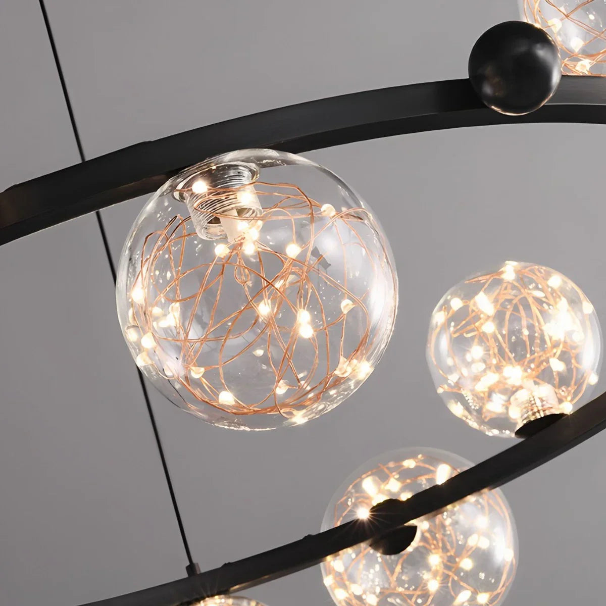 flairel Robina Bubble Glass Chandelier for Living Room