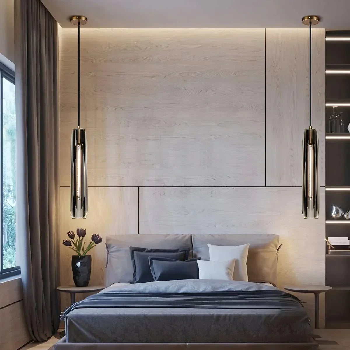 flairel Rod Light Elegant Post Modern Pendant Light
