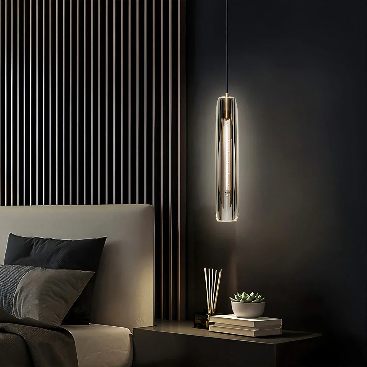 flairel Rod Light Elegant Post Modern Pendant Light
