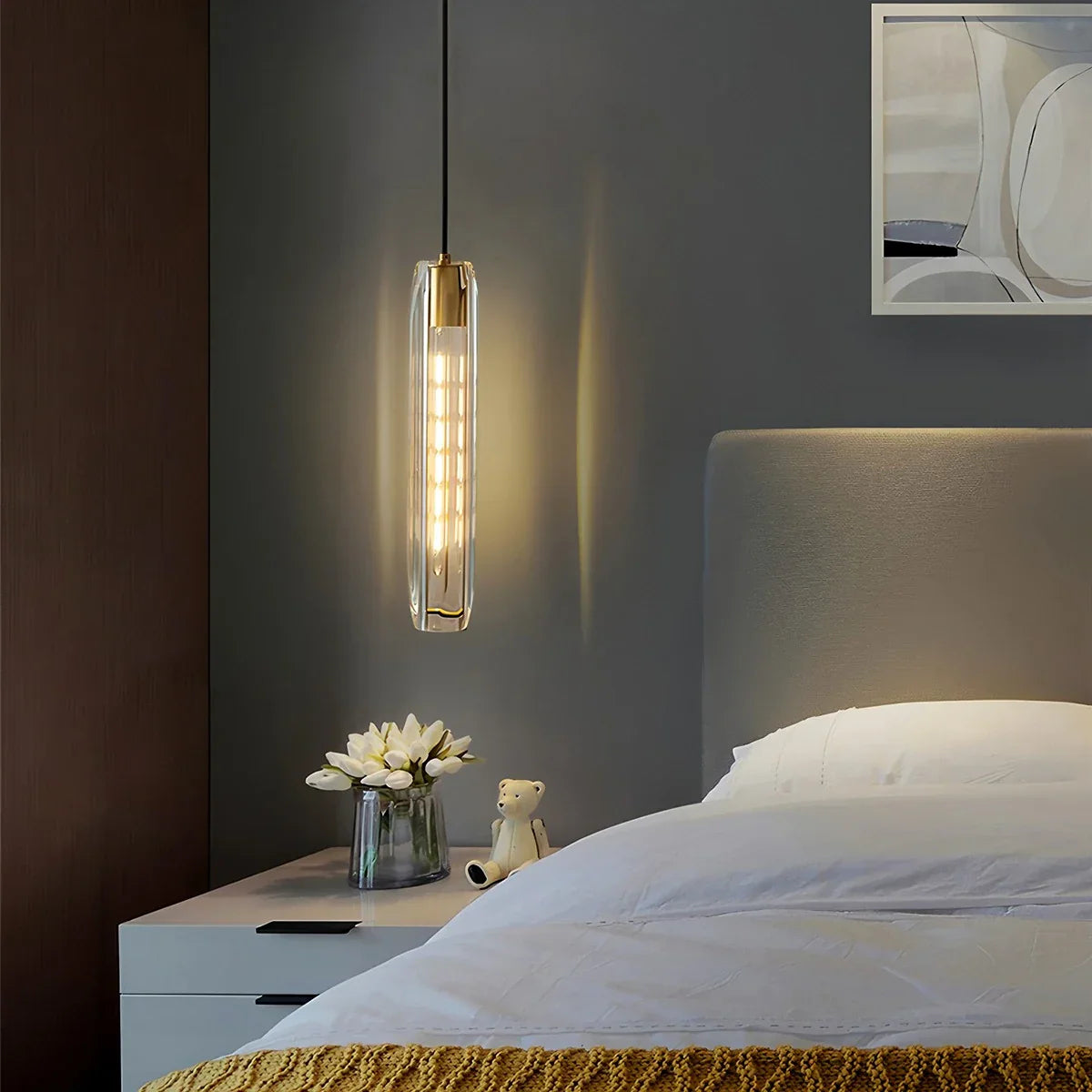 flairel Rod Light Elegant Post Modern Pendant Light