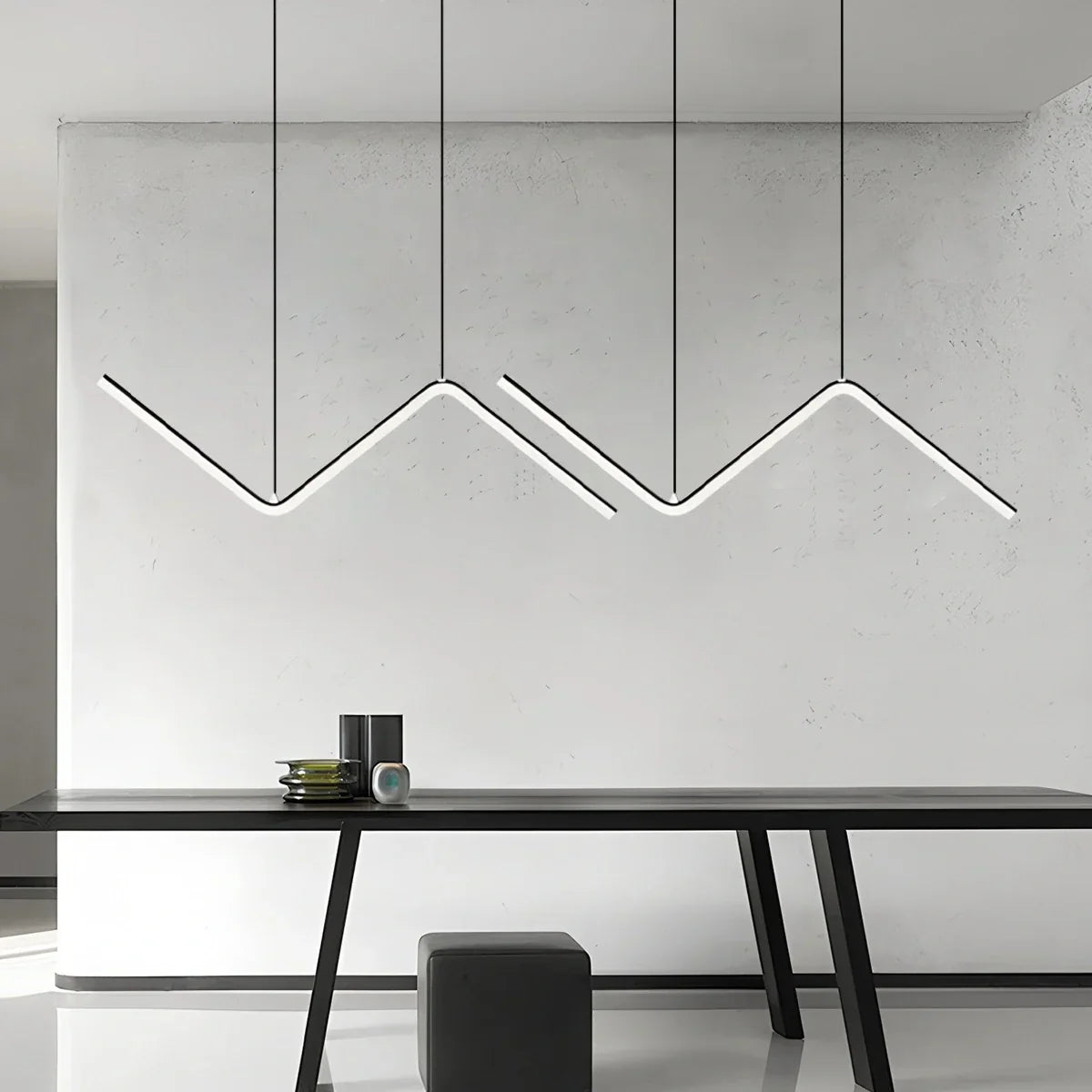 flairel Serena Z-shaped Pendant Light for Dining Room