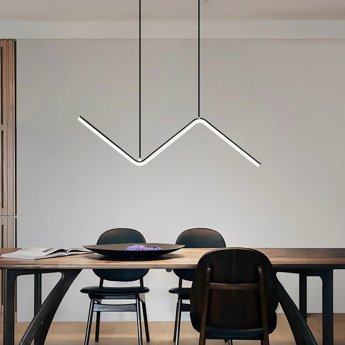 flairel Serena Z-shaped Pendant Light for Dining Room
