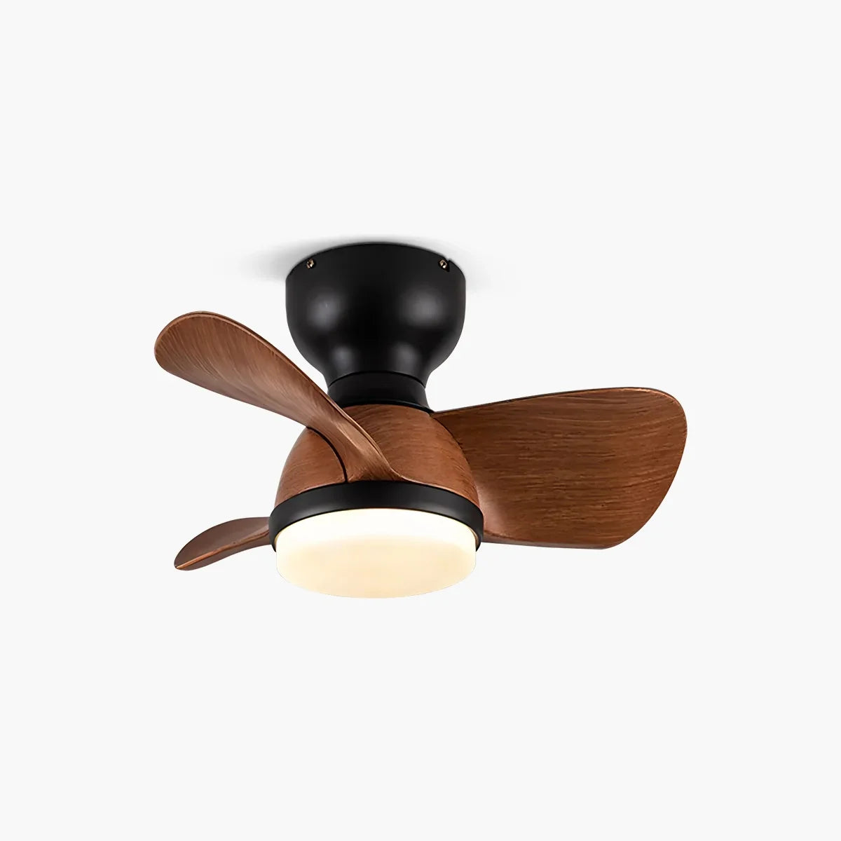 flairel Small Flush Mount Ceiling Fan with Light