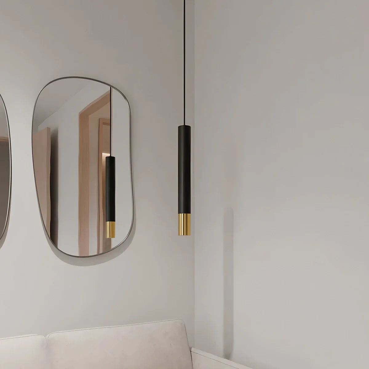 flairel Stark Long Tube Pendant Light for Bedroom
