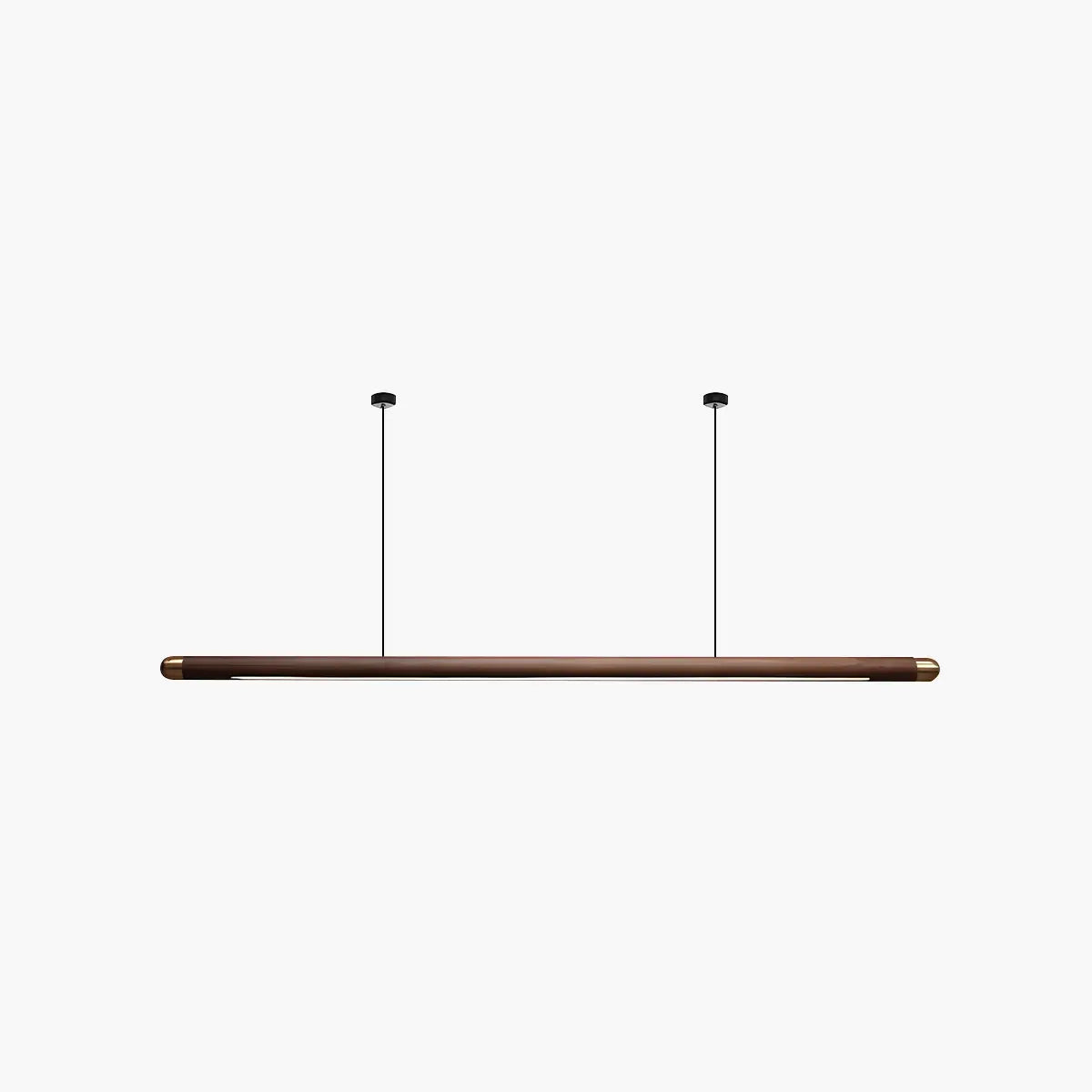 flairel Svelte Wood Linear Pendant Light for Kitchen