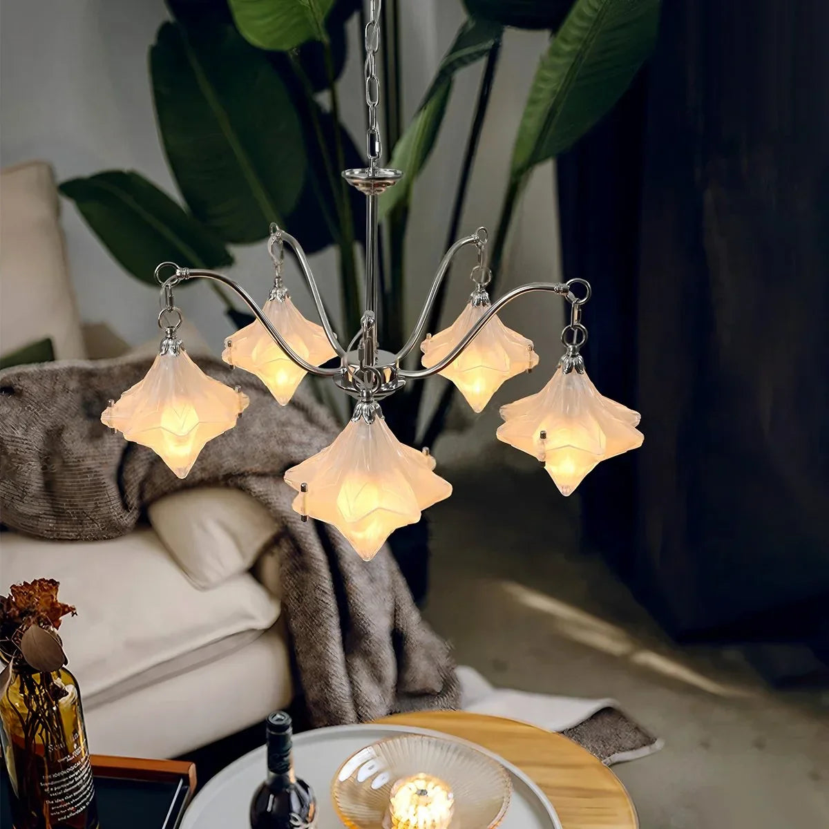 flairel Sylume Star-Shaped Chandelier for Living Room