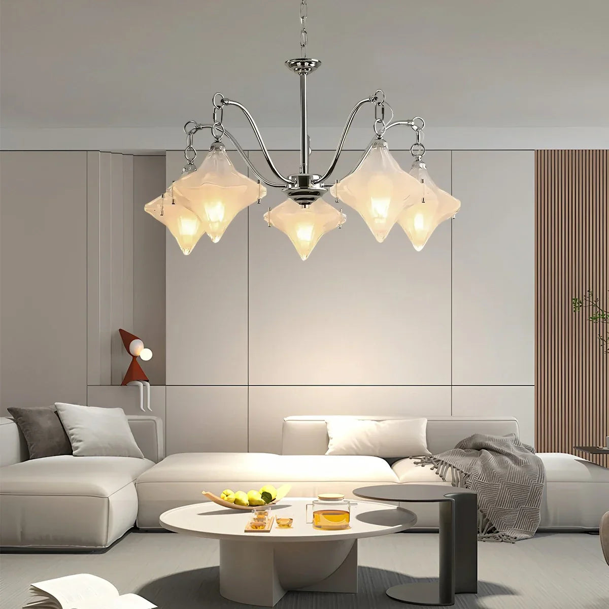 flairel Sylume Star-Shaped Chandelier for Living Room