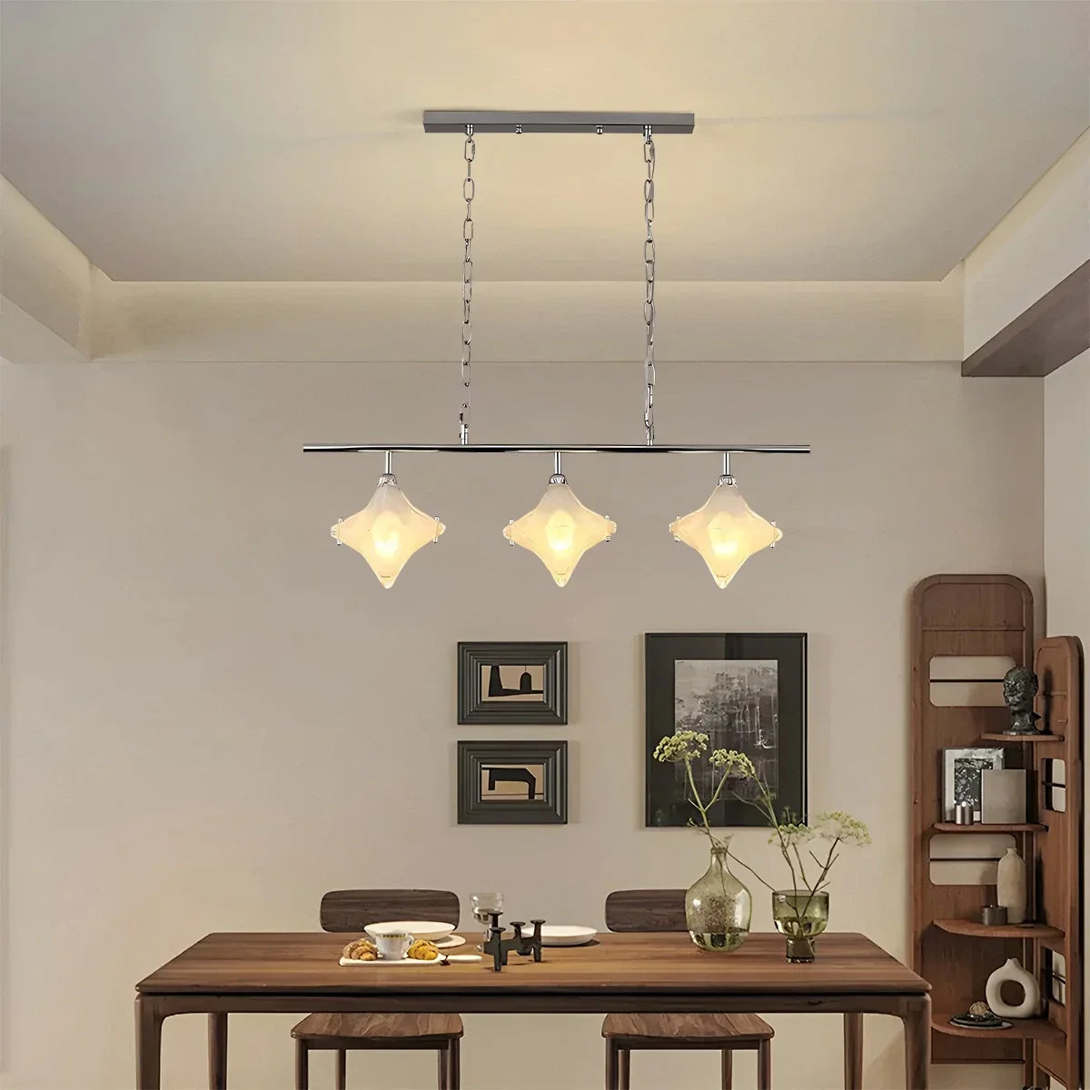 flairel Sylume Star-Shaped Chandelier for Living Room