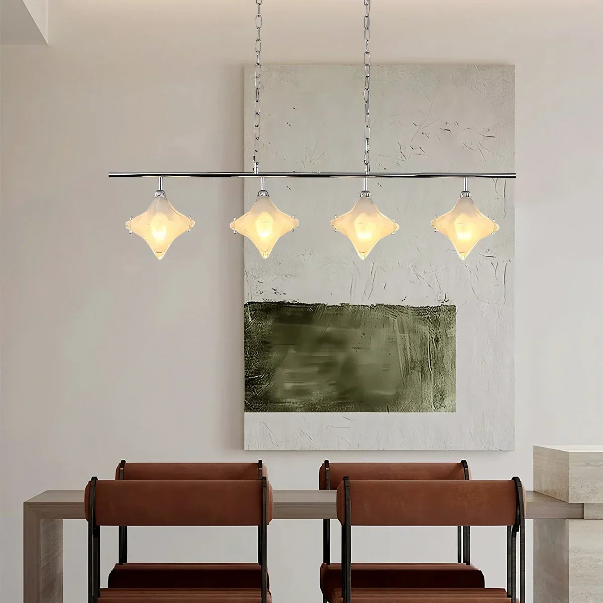 flairel Sylume Star-Shaped Chandelier for Living Room