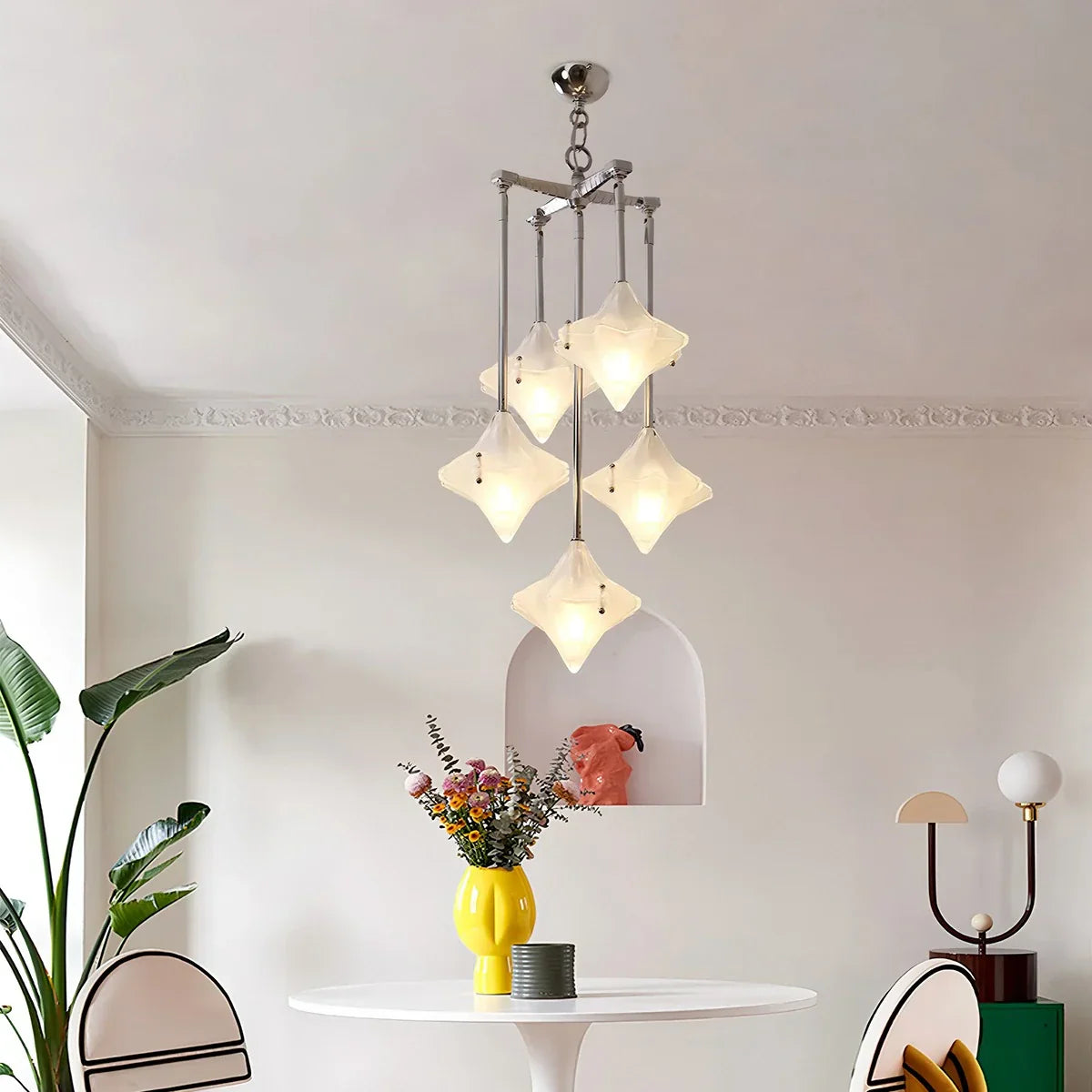 flairel Sylume Star-Shaped Chandelier for Living Room