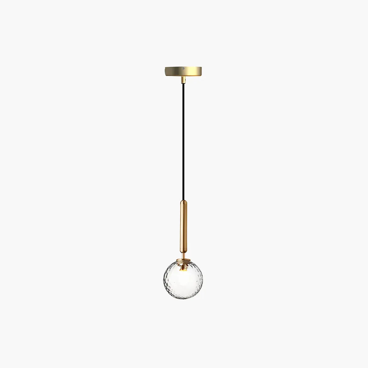 flairel Temen Globe Glass Pendant Light for Kitchen Island