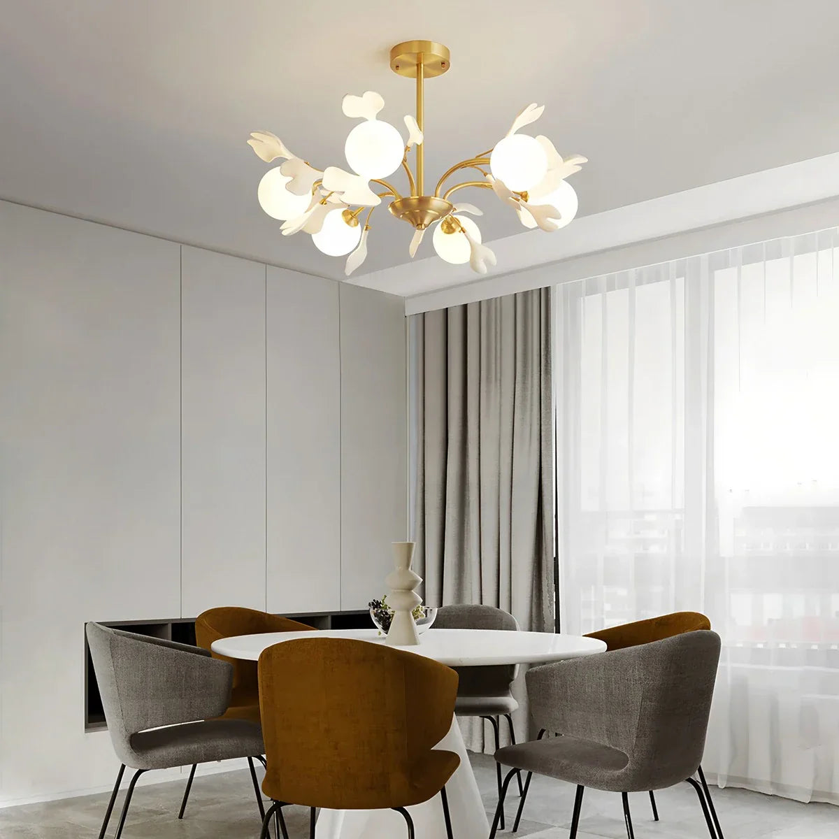 flairel Thalassa Ginkgo Chandelier for Living Room