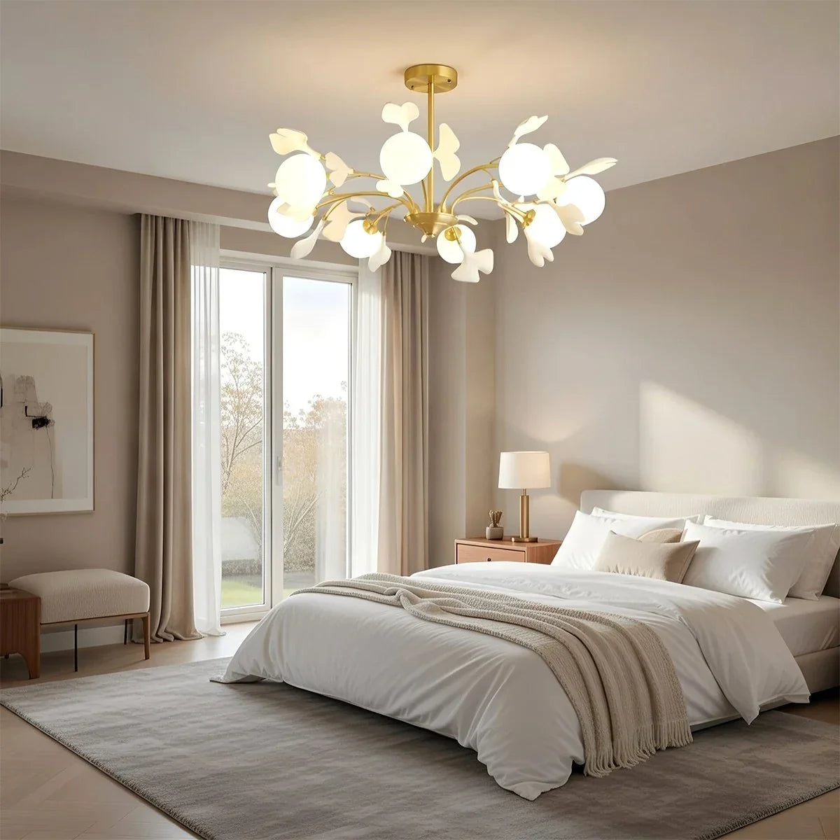 flairel Thalassa Ginkgo Chandelier for Living Room