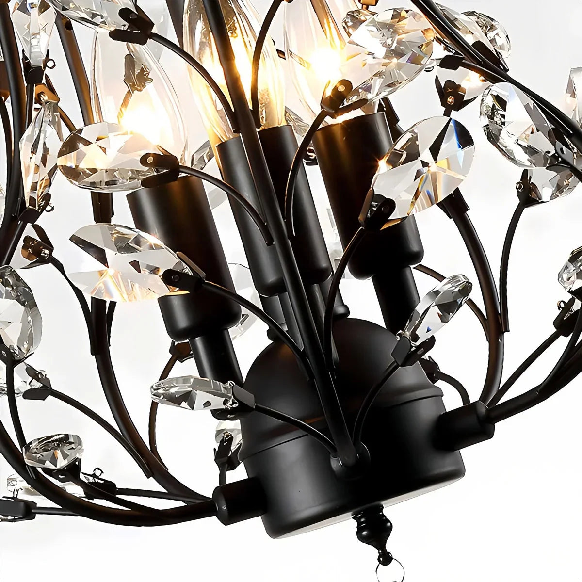 flairel Tree Branch Crystal Chandelier for Living Room