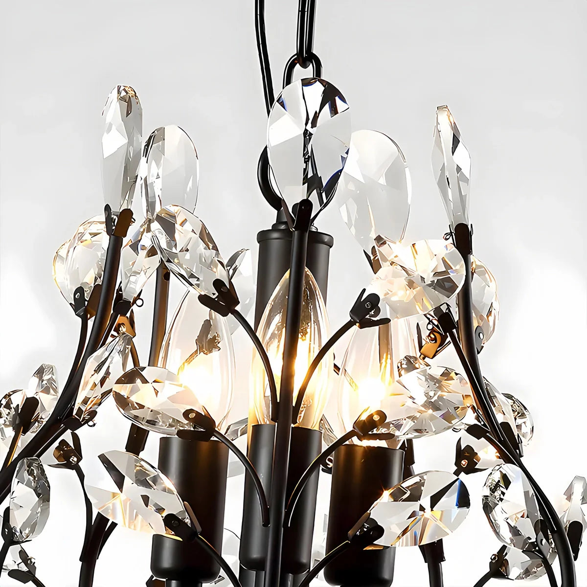 flairel Tree Branch Crystal Chandelier for Living Room