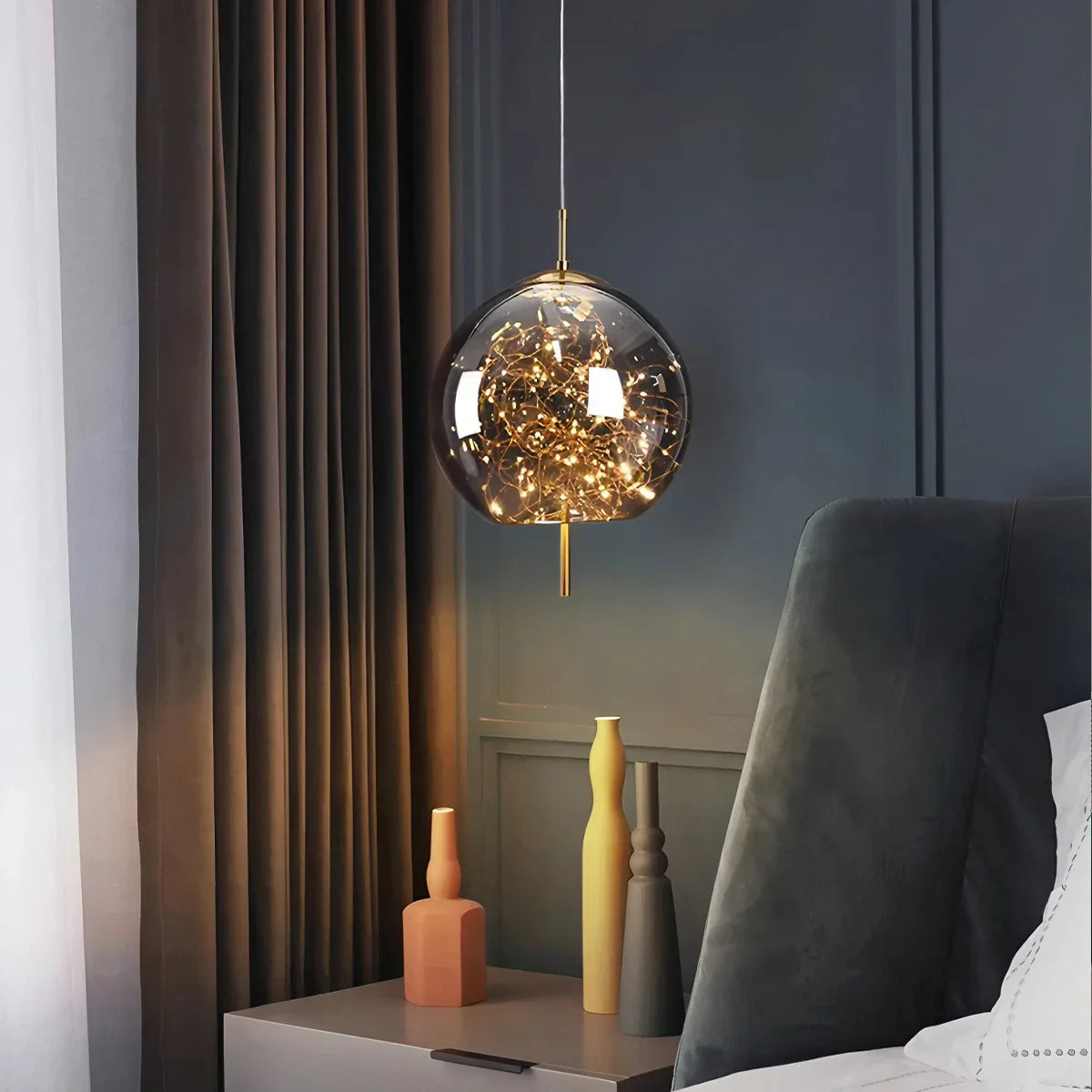 flairel Twirl Modern Pendant Light for Bedroom