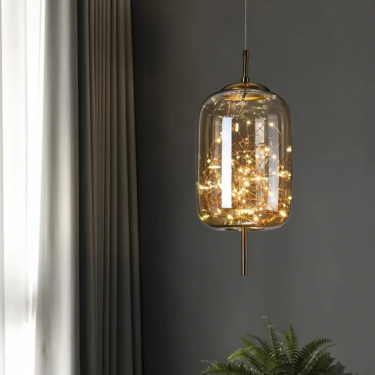 flairel Twirl Modern Pendant Light for Bedroom