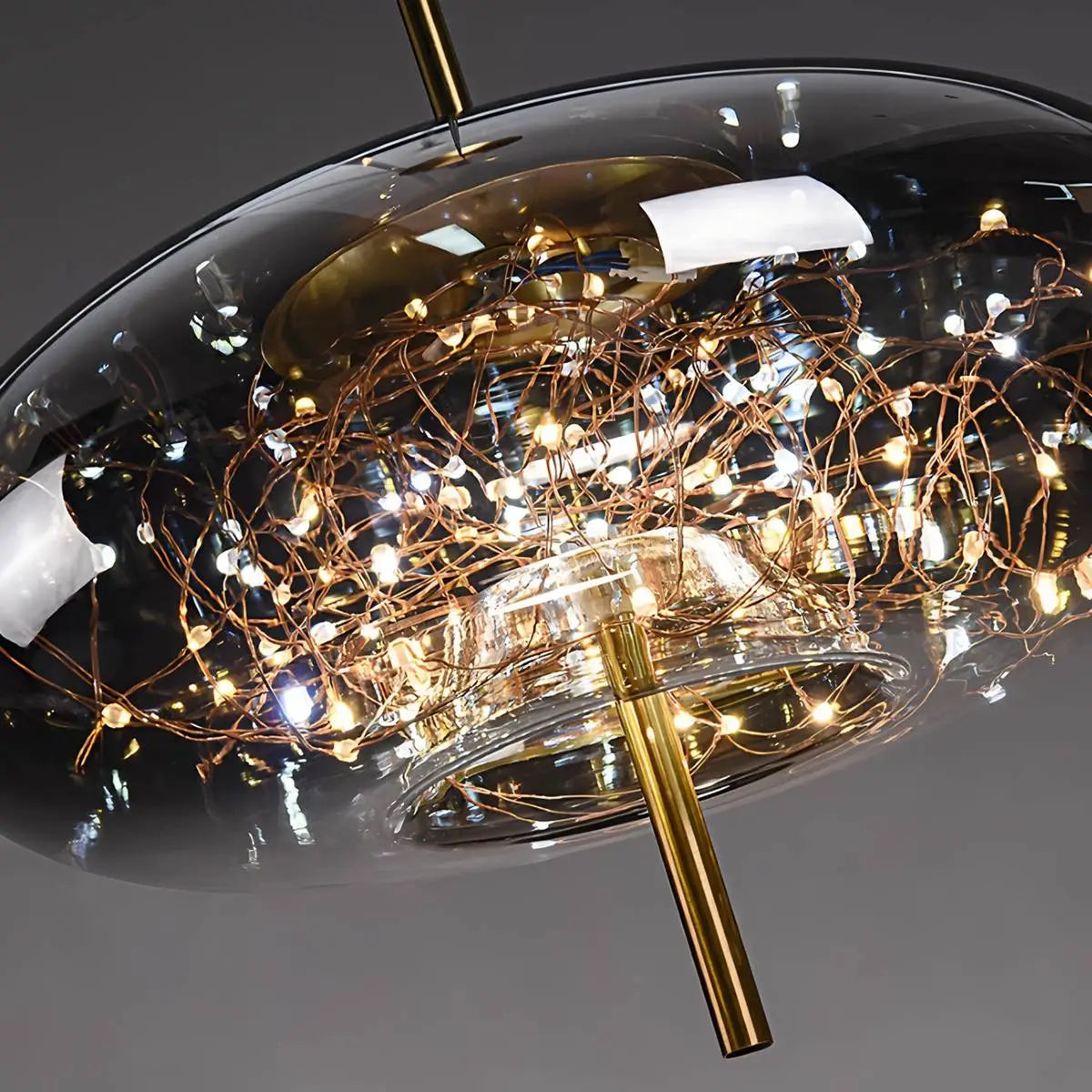 flairel Twirl Modern Pendant Light for Bedroom