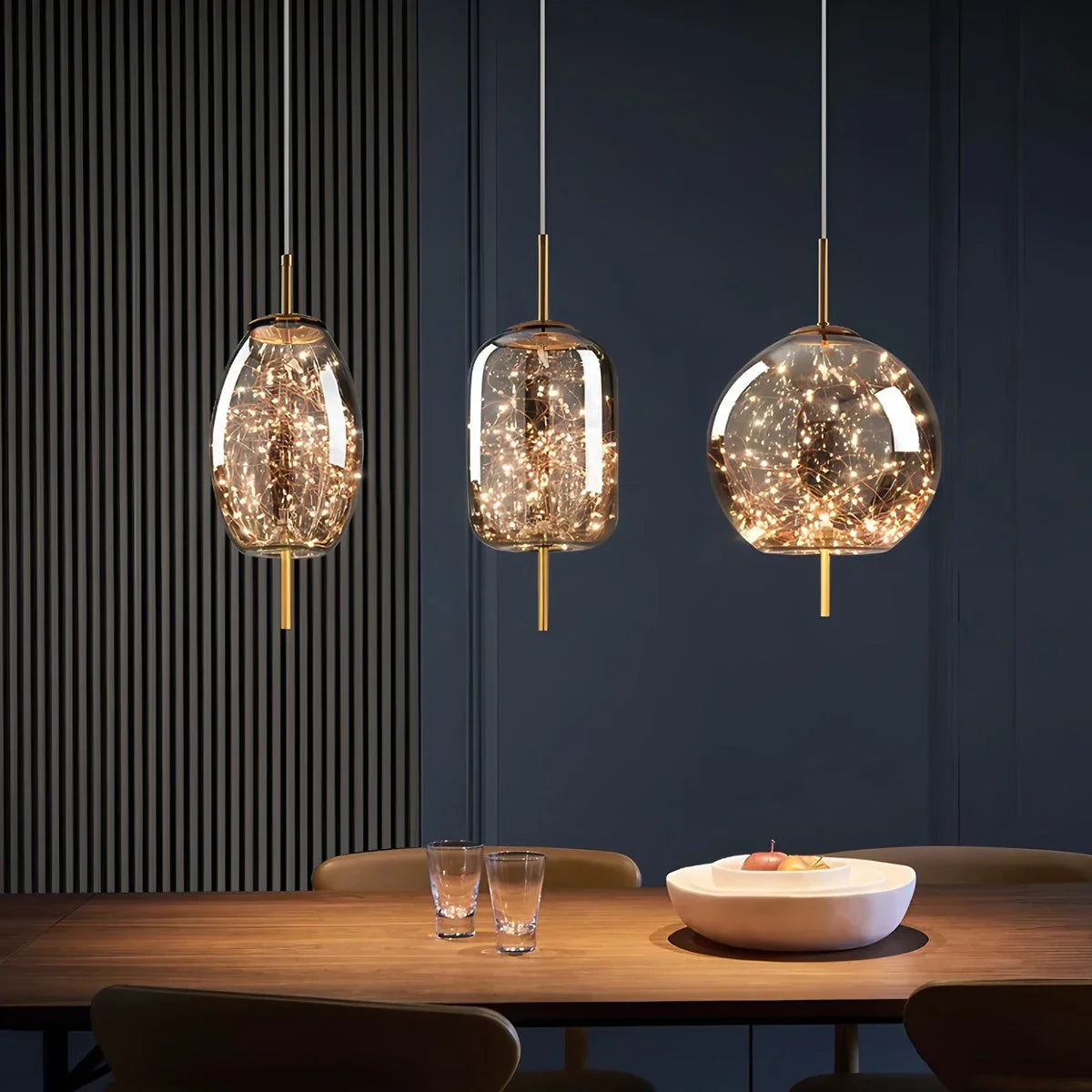 flairel Twirl Modern Pendant Light for Bedroom