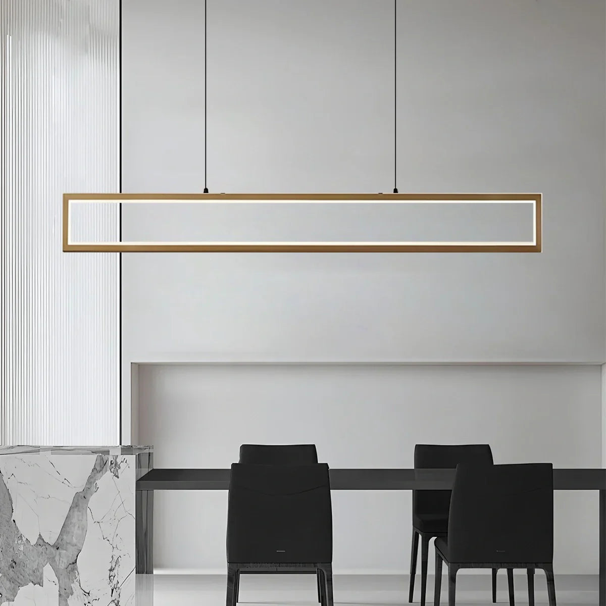 flairel Vincent Matte Black Pendant Light for Dining Area