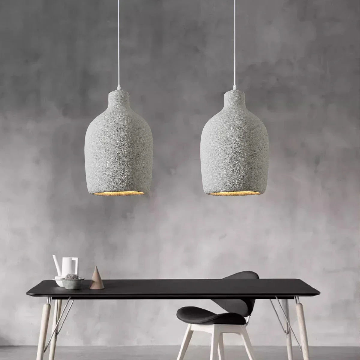 flairel Wabi Sabi Style Dining Room Pendant Light
