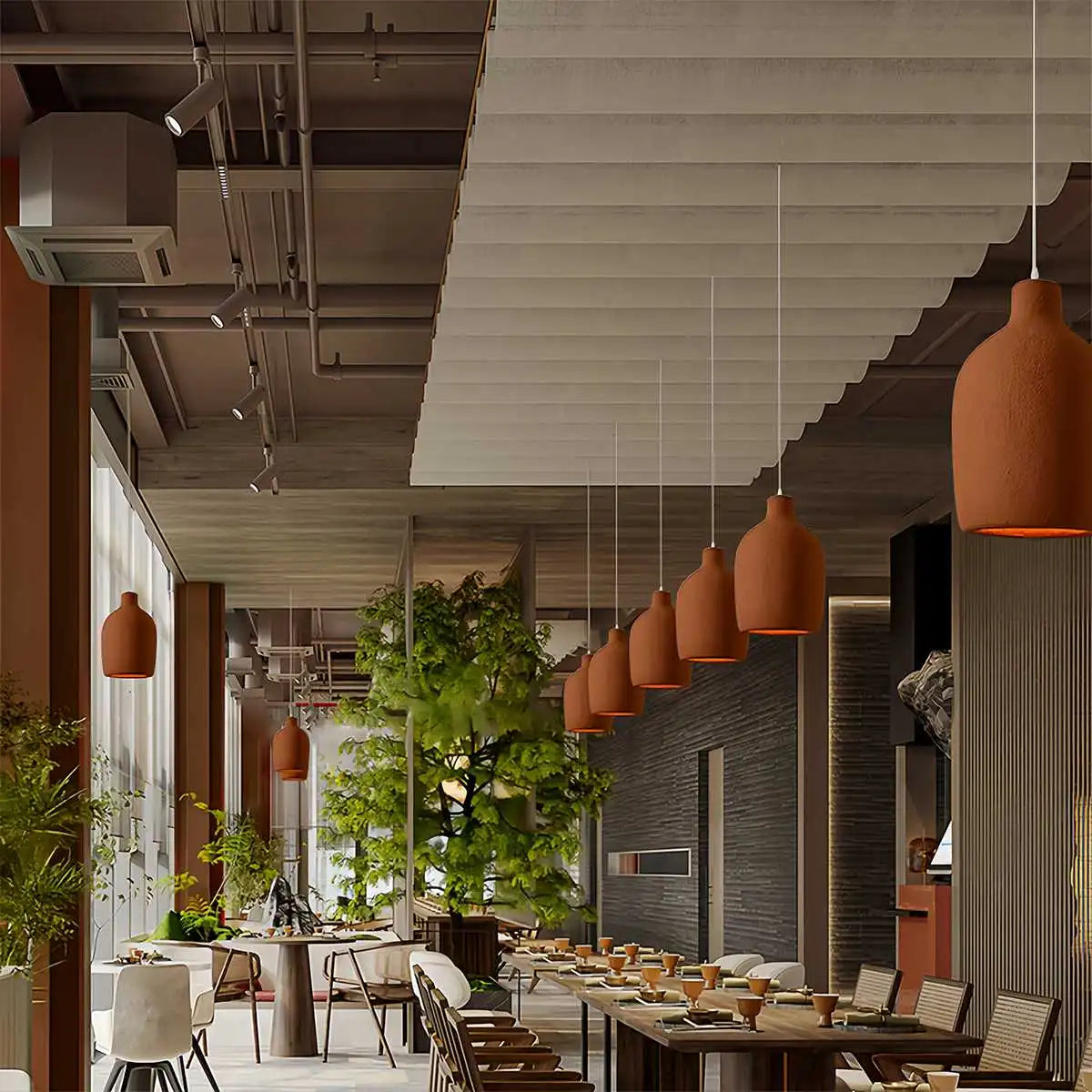 flairel Wabi Sabi Style Dining Room Pendant Light