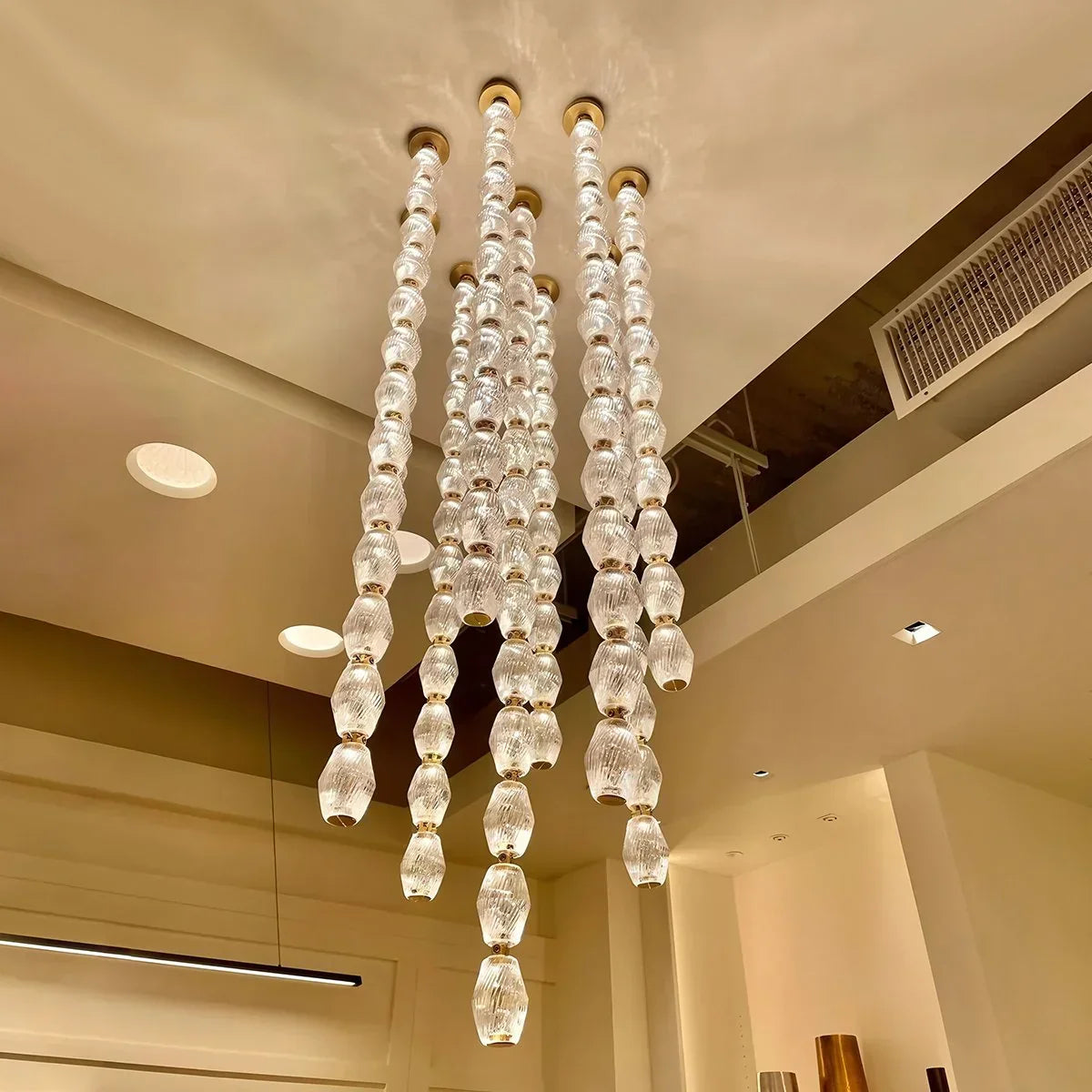 flairel Zypheria Art Deco Czech Glass Beaded Chandelier