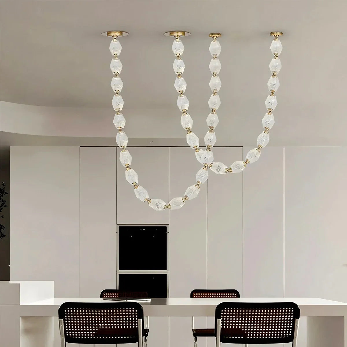 flairel Zypheria Art Deco Czech Glass Beaded Chandelier