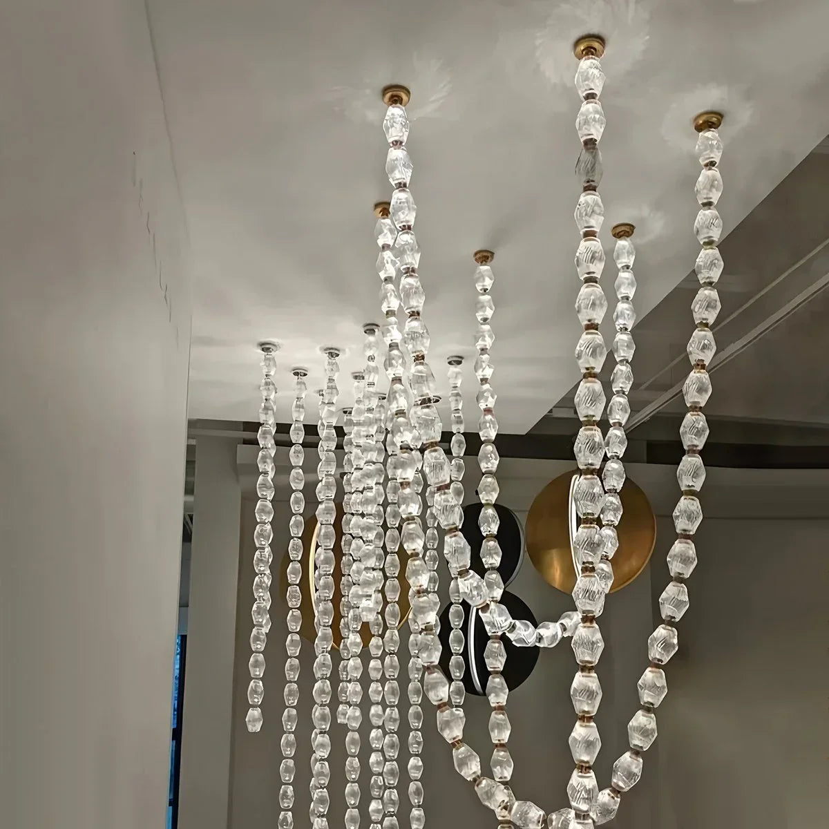 flairel Zypheria Art Deco Czech Glass Beaded Chandelier