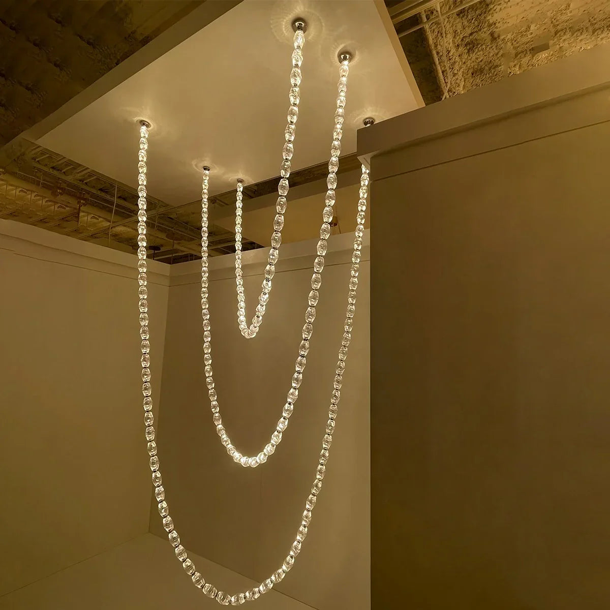 flairel Zypheria Art Deco Czech Glass Beaded Chandelier