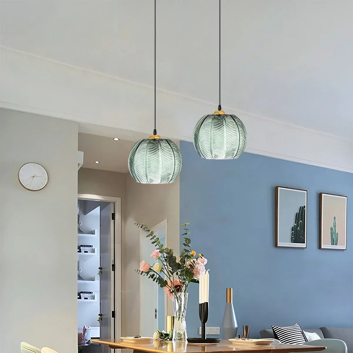 flairel Aalin Frosted Glass Pendant Light for Dining Room