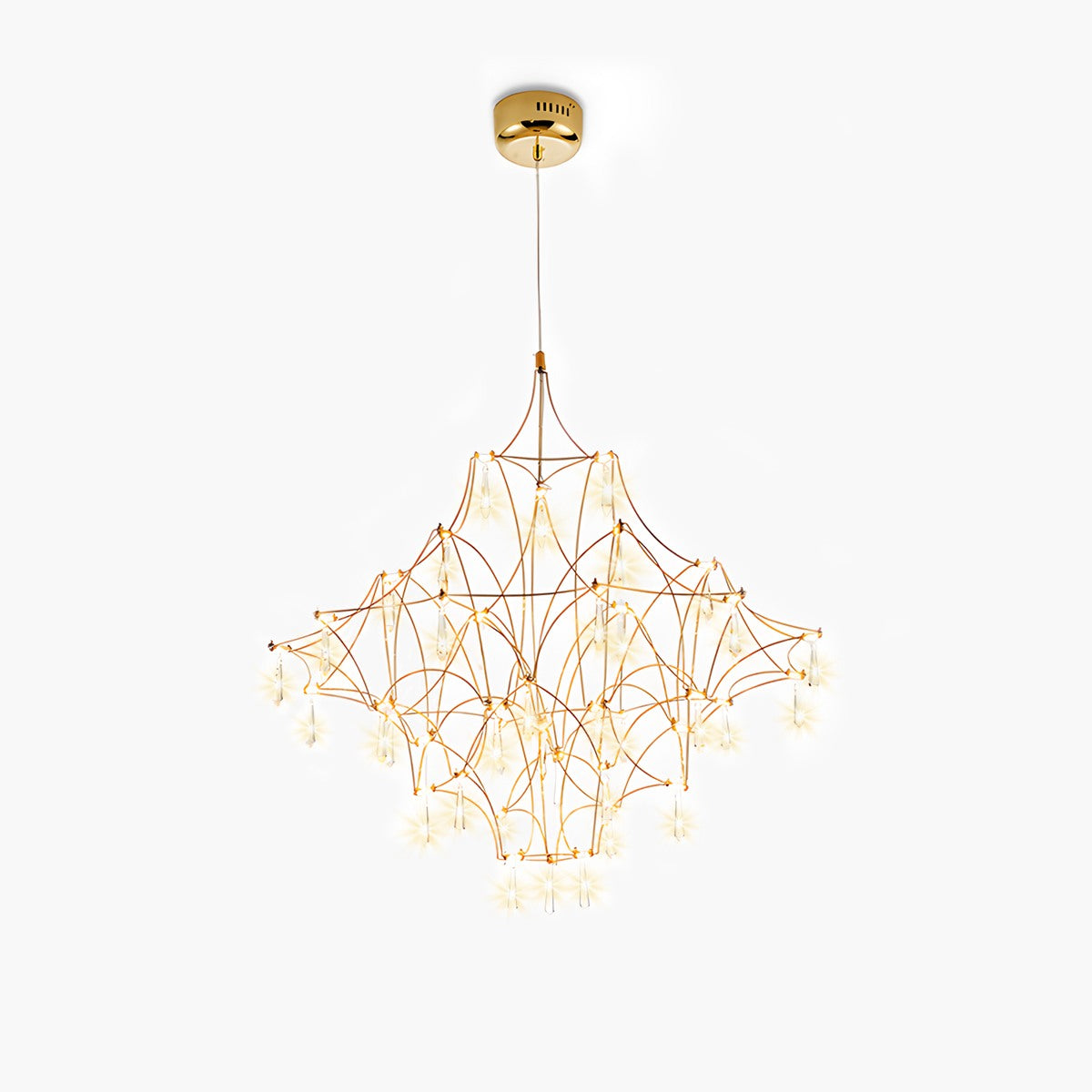 flairel Adjustable Large Creativity Crystal Chandelier
