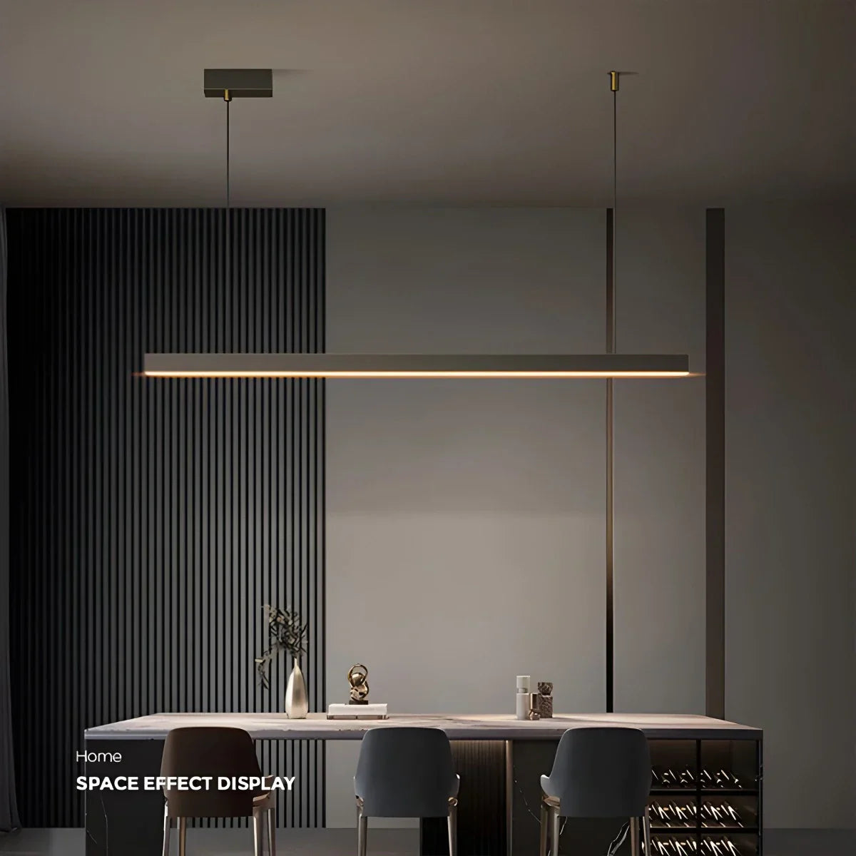 flairel All Copper Minimalist Chandelier for Dining & Living Rooms