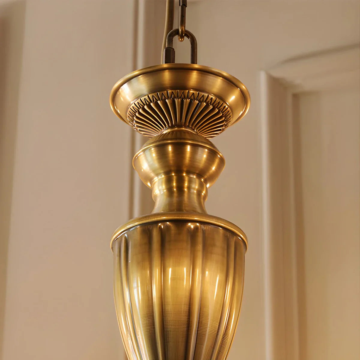 flairel American Vintage Candle Copper Chandelier