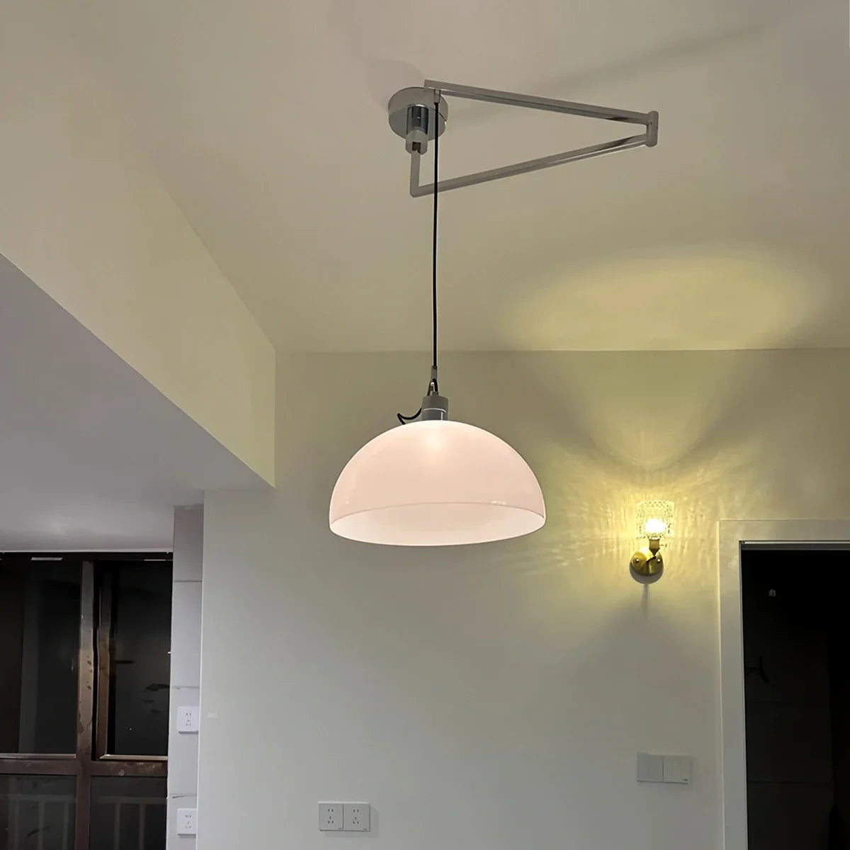 flairel Bauhaus Creative Rocker Glass Pendant Light