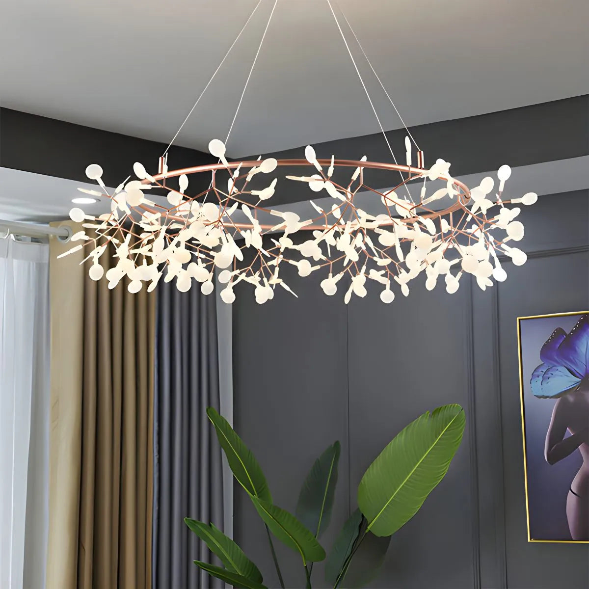 flairel Branch Firefly Chandelier for Living Room
