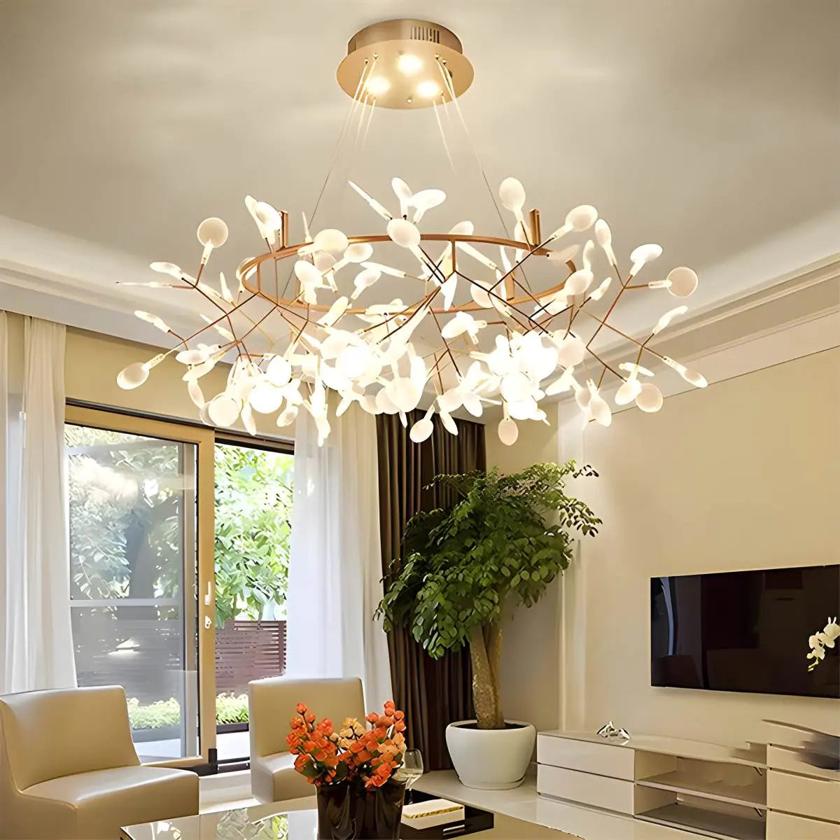 flairel Branch Firefly Chandelier for Living Room